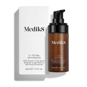 Medik8 C-Tetra Advanced skincare serum and packaging on a white background