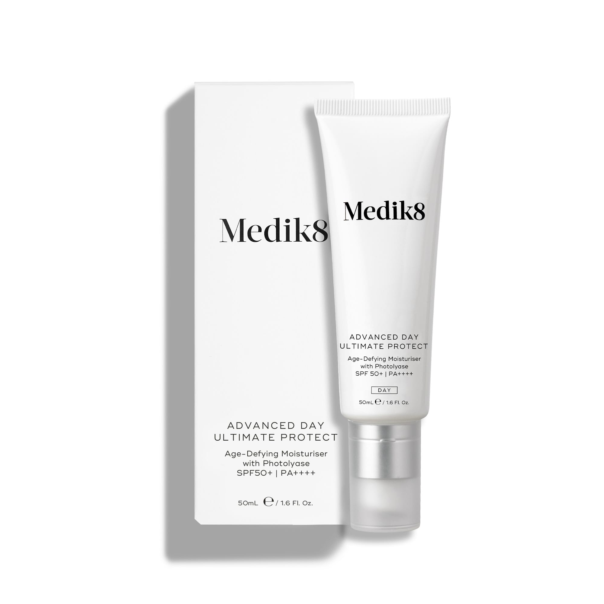 Medik8 skincare product and packaging on a white background