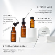 A jar of Medik8 C-Tetra Cream listed alongside other Medik8 products
