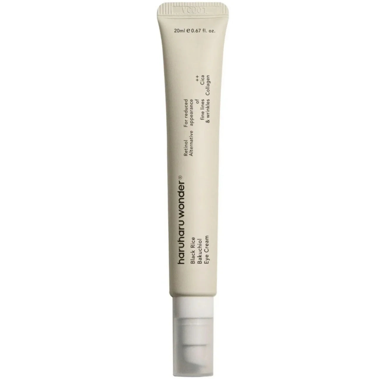 Haruharu Wonder eye cream tube on a white background