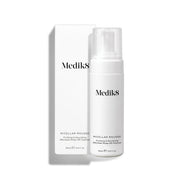 A pump bottle of Medik8 Micellar Mousse, alongside a box