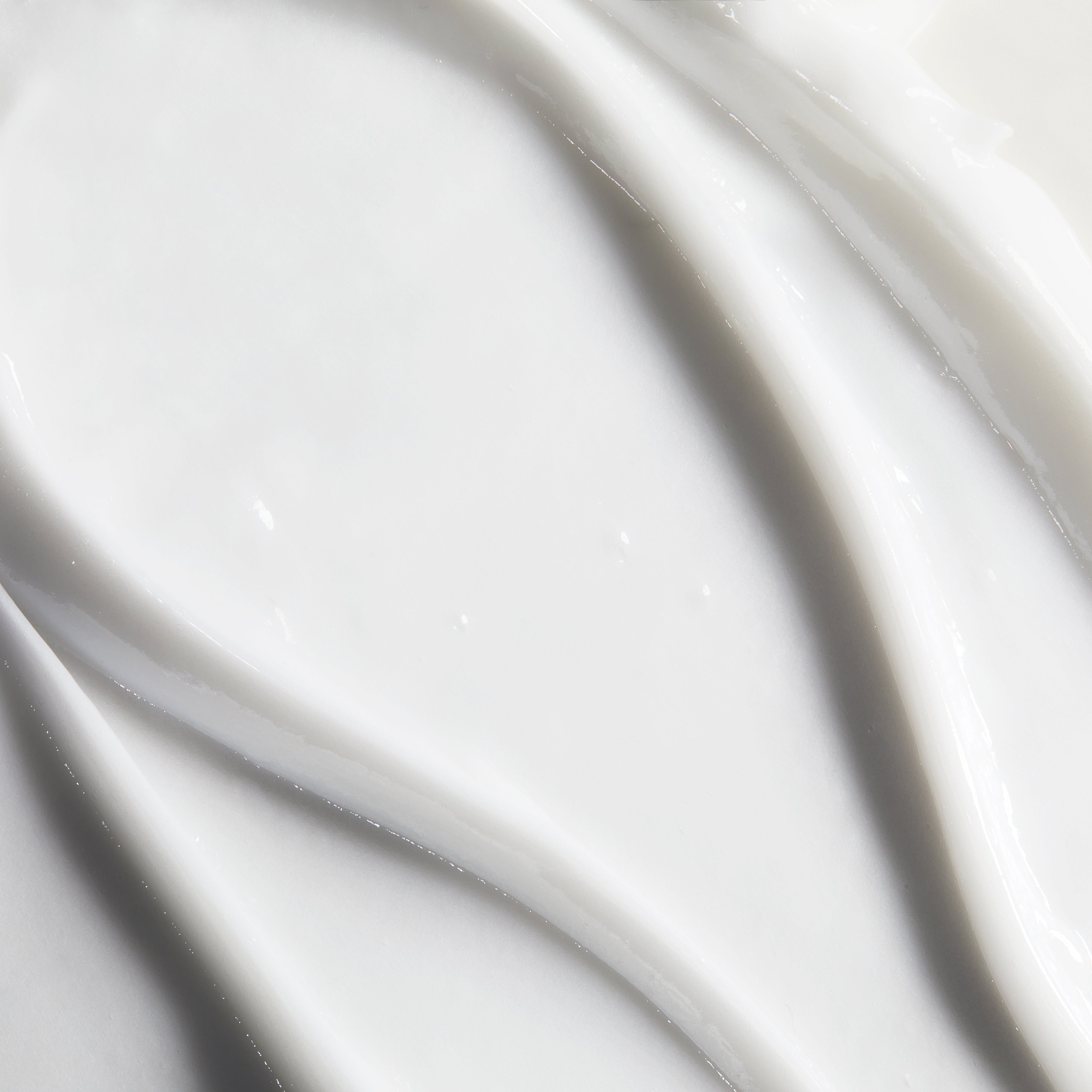 Close-up of smooth, white cream texture