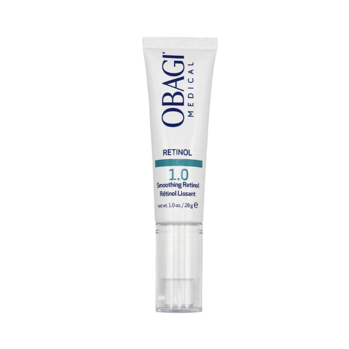 Obagi Medical Retinol 1.0 tube on a white background