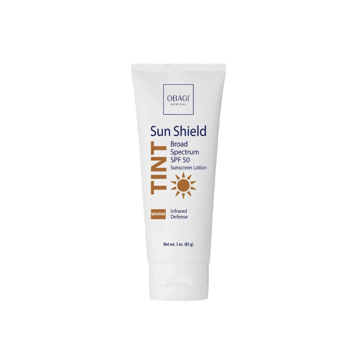 Obagi Sun Shield Tinted Sunscreen Lotion on a white background