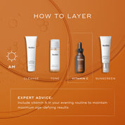 Medik8 Super C Ferulic serum bottle listed alongside other Medik8 products