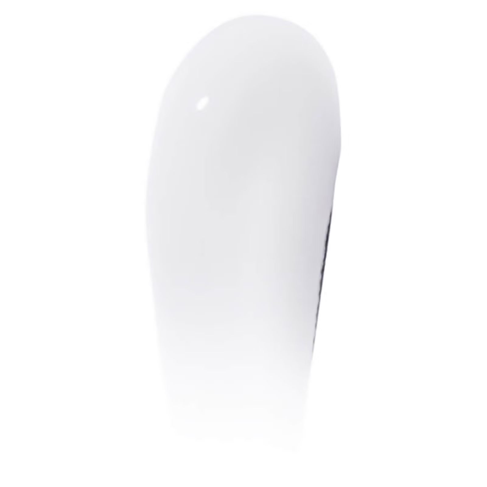 White cylindrical object on a white background