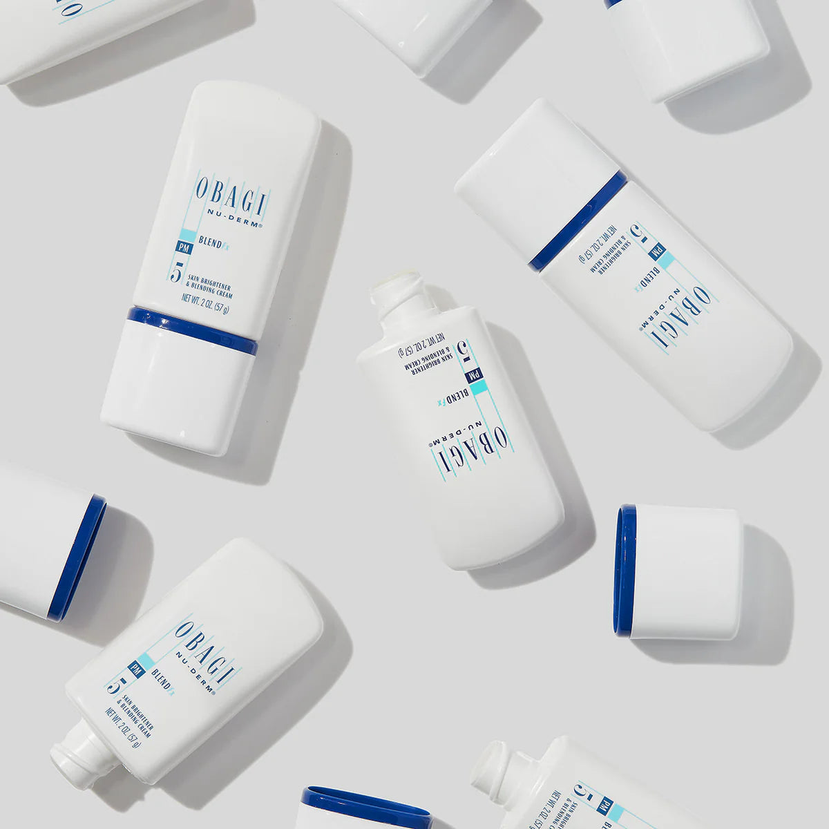 Obagi skincare products on a light gray background