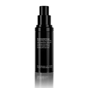 Black revision skincare bottle with text on a white background